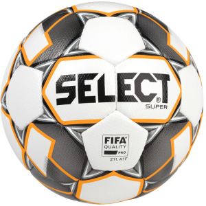 Мяч футбольный Select Super Fifa New (011) №5 White-Grey (5703543200894) в Житомире