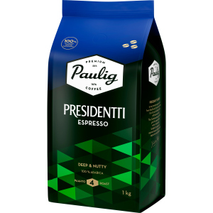 Кава в зернах Paulig Presidentti Espresso 1 кг (6411300169337) в Житомирі