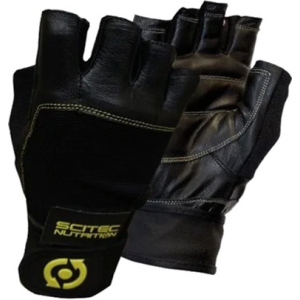 Рукавички Scitec Nutrition Glove Yellow Leather Style M Жовто-чорні (816532010758) краща модель в Житомирі