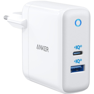 Сетевое зарядное устройство Anker PowerPort+ Atom III - 60W Power IQ 3.0 White (A2322321/A2322G21) ТОП в Житомире