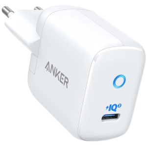 Зарядний пристрій Anker PowerPort III Mini 1 - 30W PowerIQ3.0 White (A2615L21) ТОП в Житомирі