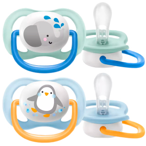 Пустушка ортодонтична Philips Avent Ultra Air Animal для хлопчиків 0-6 місяців (8710103949336) в Житомирі