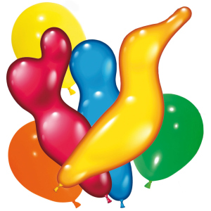 Набір Повітряні кульки Susy Card Фігурні асорті 150 шт (40011219) ТОП в Житомирі