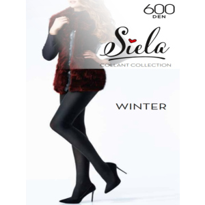 Колготки Siela COTTON WINTER 600 Den 4 р Черный (4823102960388)