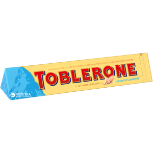 Упаковка шоколаду Toblerone Молочний з хрустким мигдалем 100 г х 20 шт (7622300710620) в Житомирі