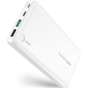 Портативний аккумулятор RavPower Power Bank 20100mAh Quick Charge 3.0 White (RP-PB043_1) білий в Житомирі