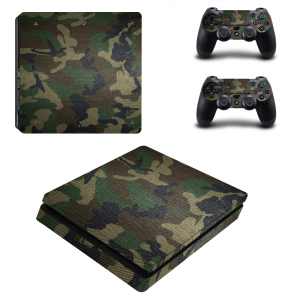 Виниловые наклейки на PS4 SLIM и Dualshock Камуфляж Sony PlayStation 4 Custom Skin Playsole Games (PV121) в Житомире