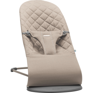 Крісло-шезлонг Baby Bjorn Balance Sand Grey Cotton Сірий (6017) краща модель в Житомирі