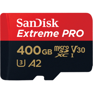 SanDisk microSDXC 400GB C10 UHS-I U3 A2 Extreme Pro V30 + SD-adapter (SDSQXCZ-400G-GN6MA) рейтинг