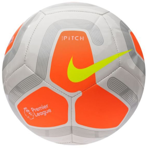 М'яч футбольний Nike Pitch Premier League Size 5 White/Orange (SC3569-104) в Житомирі