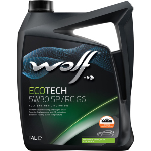 Моторна олія Wolf EcoTech 5W30 SP/RC G6 4 л (1047292) краща модель в Житомирі