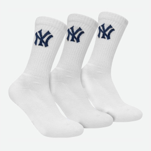 Шкарпетки New York Yankees 3 pk Crew 15100002-1001 31-34 р 3 пари Білі (8718984008951) ТОП в Житомирі