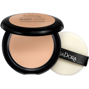 Пудра для обличчя Isadora Velvet Touch Sheer Cover Compact Powder 46 warm beige 10 г (7317852149461) ТОП в Житомирі