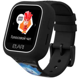 Дитячий телефон-годинник з GPS трекером Elari FixiTime Lite Black (ELFITL-BLK) краща модель в Житомирі