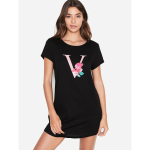 Домашнє плаття Victoria's Secret 358415044 S Чорне (1159752832) ТОП в Житомирі