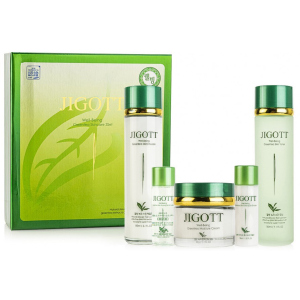 Набір для догляду за обличчям Зелений Чай Jigott Well-being Green Tea Skin Care 3SET (8809541281266) ТОП в Житомирі