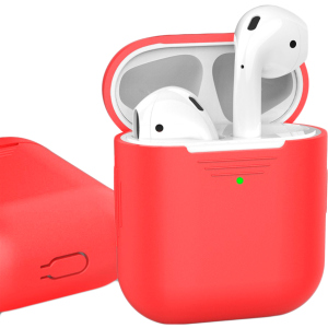 Класичний Силіконовий чохол AhaStyle для Apple AirPods Red (AHA-01020-RED) надійний