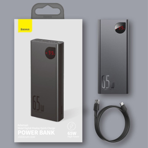 Павербанк Baseus 65W Quick Charge 20000mAh|2USB/1Type-C, 6A, 65W|для MacBook/iPad/iPhone/ Xiaomi/ Samsung/Huawei