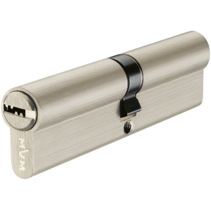 Циліндр MVM P6P 50/40 SN ключ-ключ 90 мм Матовий нікель (P6P50/40 SN) краща модель в Житомирі