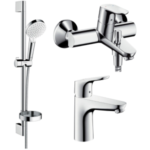 Набір змішувачів HANSGROHE Focus 1092019 (31607000+31940000+26553400) краща модель в Житомирі