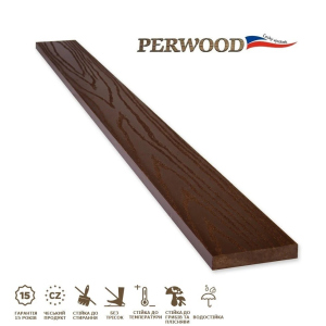 Дошка для парканів Perwood Fence Massive Темний Каштан 120х15х2000 мм (524333) ТОП в Житомирі