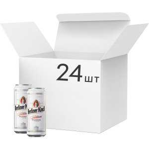 Упаковка пива Berliner Kindl Jubilaums Pilsener светлое фильтрованное 5.1% 0.5 л х 24 шт (4053400279114) ТОП в Житомире