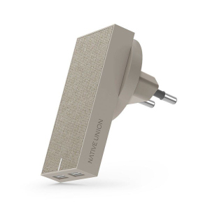 купити Зарядний пристрій Native Union Smart Charger 2-Port USB Fabric Taupe (SMART-2-TAU-FB-INT)