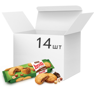 Упаковка печенья Roshen Lovita Soft Cream Cookies hazelnut 170 г x 14 шт (4823077633416) в Житомире