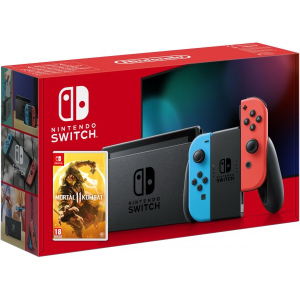 Nintendo Switch Neon Blue-Red (Upgraded version) + Игра Mortal Kombat 11 (русская версия) лучшая модель в Житомире