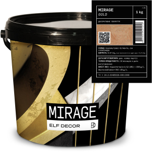 Декоративна штукатурка Elf Decor Mirage 0.5 - 1 мм 1 кг Gold (mba1mgold) в Житомирі