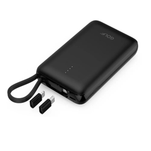 Портативная Универсальная батарея Power Bank GOLF G74 10000mAh Черный ТОП в Житомире