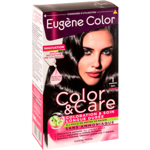 Фарба для волосся Eugene Perma без аміаку Color &amp; Care 1 Чорний 125 мл (3140100336191) ТОП в Житомирі