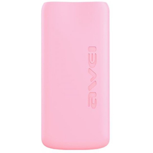 Портативна батарея 10000 mAh AWEI P69K Power Bank Li-Polimer Pink в Житомирі