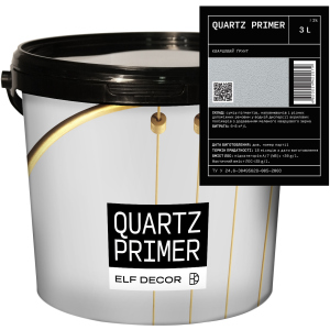 Кварцевая грунтовка Elf Decorr QUARTZ PRIMER 3 л Белая (mba3gqp) ТОП в Житомире