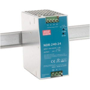 Блок питания Mean Well на DIN-рейку 240W DC24V IP20 (NDR-240-24) надежный