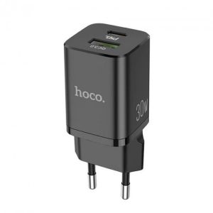 Сетевое зарядное устройство Hoco Quick Charge 30W black лучшая модель в Житомире