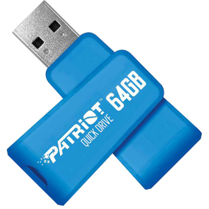 Patriot Color Quickdrives 64GB USB 3.1 Blue (PSF64GQDBL3USB) в Житомирі