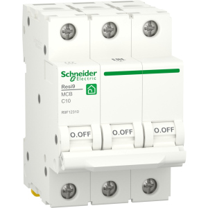 Автоматичний вимикач Schneider Electric RESI9 10 А, 3P, крива, 6кА в Житомирі