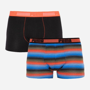 Набор трусов Puma Worldhood Stripe Trunk 2P 501004001-030 2 шт S Черный с красным и синим (8718824805528) надежный