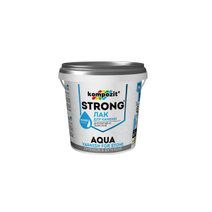 Лак для каменю STRONG AQUA Kompozit 2.5 л (4820085745124) краща модель в Житомирі