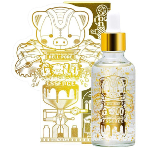 Есенція для обличчя Elizavecca Milky Piggy Hell-Pore Gold Essence з частинками 24к золота 50 мл (8809624500086) краща модель в Житомирі