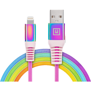 Кабель Real-El MFI USB A - Lightning Rainbow 1 м (EL123500051) ТОП в Житомире