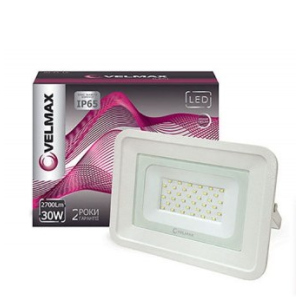 LED прожектор Velmax, 30W, 2700Lm, 6200К (4542) ТОП в Житомирі