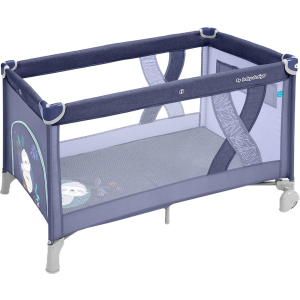 Манеж-ліжечко Baby Design Simple 03 Blue (292576) (5901750292576) ТОП в Житомирі