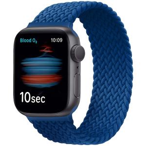 Ремінець Promate Fusion-44L для Apple Watch 42-44 мм 1/2/3/4/5/6/SE Blue (fusion-44l.blue) ТОП в Житомирі