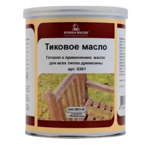 Тікове масло Borma Wachs Teak Оil прозоре 0.5л в Житомире