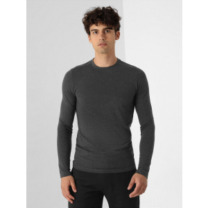 Чоловічий лонгслів 4F NOSH4-TSML350-23M XL Dark Grey Melange (5903609653972) краща модель в Житомирі