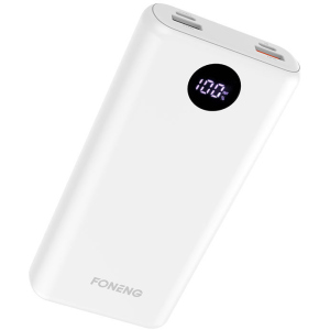 Портативное зарядное устройство FONENG Q10 PD+QC PowerBank (20000 mAh) - White FONENG