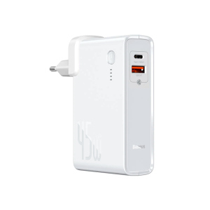 Банк заряду Baseus 2 in 1 GaN USB+Type-C 10000mAh 45W white краща модель в Житомирі