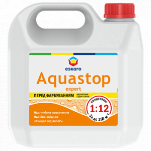 Грунтовка Eskaro Aquastop Expert 3 л лучшая модель в Житомире